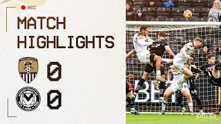 HIGHLIGHTS  Notts County 00 Newport County [upl. by Atnad]