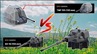 SH16 155 mm vs TMF 155 155 mm  Comparison modernwarships [upl. by Mollee]