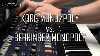 Korg MonoPoly vs Behringer Monopoly [upl. by Vihs633]