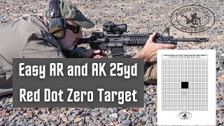 Proper AR AK red dot zero target [upl. by Grimaldi432]