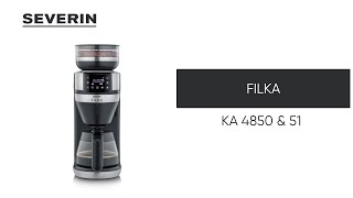 SEVERIN FILKA One for all Fully automatic filter coffee machine [upl. by Bowe]