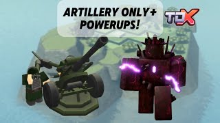 Tdx tower battles Event with Artillery only  power ups [upl. by Ennairrek66]