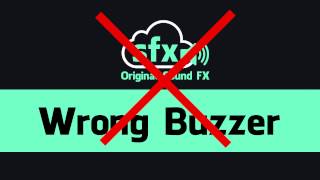 Wrong Buzzer Sound Effect [upl. by Ib]