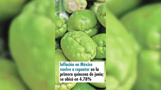 Inflación en México vuelve a repuntar en la primera quincena de junio se ubicó en 478 [upl. by Reizarf274]