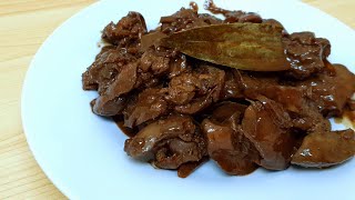 Chicken Liver Recipe  Adobong atay ng manok [upl. by Ikkir541]