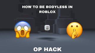 How to make a floating head in Roblox [upl. by Mathias]