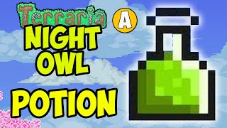 Terraria How To Get NIGHT OWL POTION 3 ways  Terraria how make Night Owl Potion FULL GUIDE [upl. by Euqinehs]