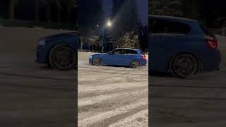 BMW F21 125i snow drift 1 bmwdrift snow [upl. by Allehc]