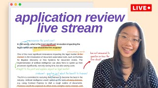 HOW TO WRITE TRAINING CONTRACT APPLICATIONS  Reviewing your applications live [upl. by Whitney258]