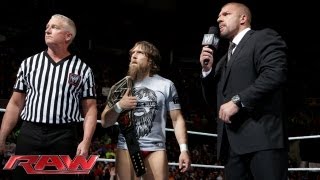 Triple H calls into question Scott Armstrongs three count at Night of Champions Raw Sept 16 201 [upl. by Boorman]