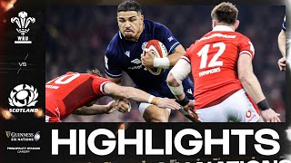 HIGHLIGHTS  🏴󠁧󠁢󠁷󠁬󠁳󠁿 WALES V SCOTLAND 🏴󠁧󠁢󠁳󠁣󠁴󠁿  2024 GUINNESS MENS SIX NATIONS RUGBY [upl. by Narmis481]