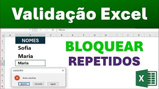 Evitar Cadastros Duplicados em Coluna Excel  JEITO SIMPLES [upl. by Atig]