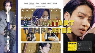 🌃  how to use editable templates from deviantart [upl. by Egduj]