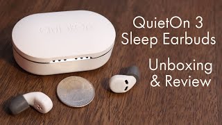 QuietOn 3 Sleep Earbuds  Unboxing First Impressions amp Review  Noise Cancelling Earbuds [upl. by Ahouh636]