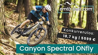 Canyon Spectral ONfly im Test  bezahlbar leicht gut [upl. by Anrev]