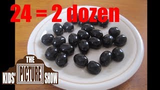 Counting Olives  Two Dozen Olives  The Kids Picture Show Fun amp Educational Learning Video [upl. by Tuddor]