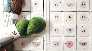 Yarn Advent Calendar Hand Dyed Hedgehog Fibres Unbox Reveal Review [upl. by Aserehtairam]