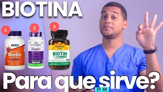 BIOTINA PARA QUE SIRVE  3 COSAS  VITAMINAS [upl. by Atterahs172]