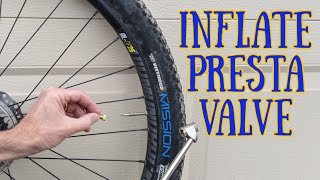 How to Inflate a PRESTA Valve at a Service Station [upl. by Ebony]