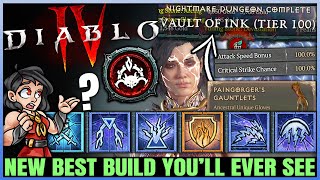 Diablo 4  New Best INFINITE DAMAGE SUPER SPEED Sorcerer Build Found  New Unique Combo OP  Guide [upl. by Atrice]