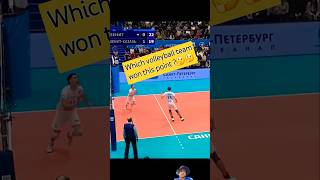 Which volleyball team won this point 🤔🤔 volleyball volleyballsource sports volleyballl [upl. by Simson]