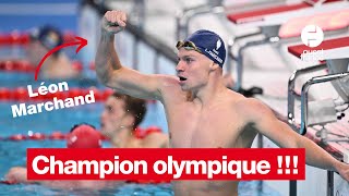 Connaître Léon Marchand en 1 minute 30 sports paris2024 [upl. by Alidis]