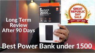 Best power bank under 1500  Mi 3i 20000 mah  Long term review [upl. by Mowbray874]