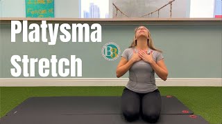 Platysma Stretch  B3 Physical Therapy [upl. by Atirma792]