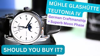 Reviewing the Mühle Glashütte Teutonia IV  Moonphase  White Dial watches [upl. by Granger903]