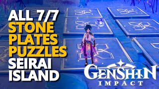 All Seirai Island Stone Pressure Plates Puzzle Genshin Impact [upl. by Eniac]