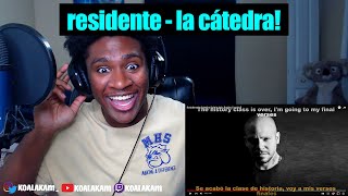 12 minutes of straight BRUTALNESS Residente  La Cátedra  reaction [upl. by Jacenta]