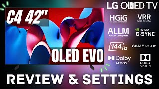 LG OLED EVO C4 42quot Review  AI Changes Everything [upl. by Feil]