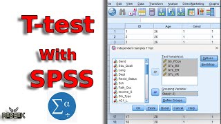 Independent sample ttest ttest ttest with SPSS SPSS dataanalytics ttest [upl. by Anivla432]