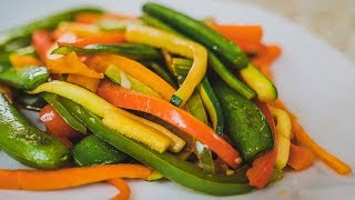 Vejetales Salteados  Recetas Deliciosos y Saludable [upl. by Dovev851]