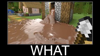 Minecraft realistic wait what meme Lava Water Slime 858 [upl. by Sheffield]