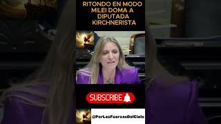 RITONDO EN MODO MILEI DOMA A DIPUTADA KIERCHNERISTA argentina milei cristina casta cfk javo [upl. by Koren]