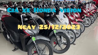 Bảng giá xe Honda Vision ngày 25122023 Giá xe cuối năm 2023 [upl. by Aetnuahs]