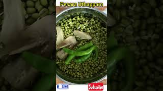 Pesara Uthappam Teluguvari Style lo Onion Pesarla tho Uthappam recipe shorts [upl. by Asle331]