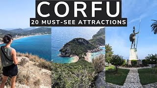 20 GREAT THINGS TO DO IN CORFU GREECE  Beaches Towns Viewpoints amp More [upl. by Anirbes]