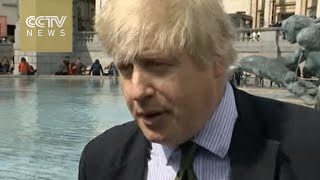 London Mayor Boris Johnson unveils Palmyra Arch recreation [upl. by Assenna316]