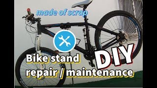 How to Make a Bike repair  maintenance Stand  DIY [upl. by Oaht]