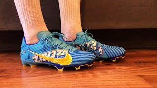 Nike Mercurial Zoom Vapor 15 Aacdemy KM MG Unboxing  On Feet Kylian Mbappe Edition [upl. by Suirauqram]