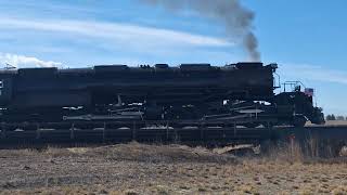 Big Boy Steam locomotive  4014 rolling through Pierce Colorado [upl. by Regazzi]