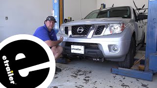 etrailer  Curt Front Mount Trailer Hitch Installation  2017 Nissan Frontier [upl. by Berna]