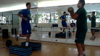 Treinamento de Goleiro  Estabilização Abdominal  Transferência de Força Membros Inferiores [upl. by Adnuhsar]