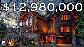 Inside This 12980000 Mountain Chalet in Whistler [upl. by Novak]