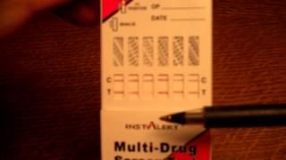 Multi panel drug test results What do faint lines indicate [upl. by Yert]