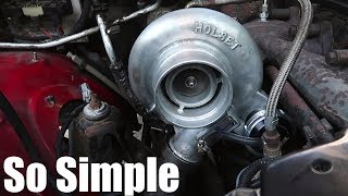 2nd Gen 24 Valve hy35 to hx35 turbo upgrade explained more [upl. by Valida]