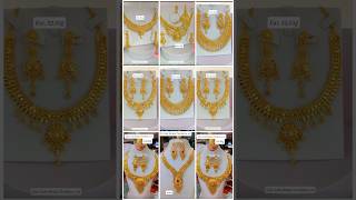 Gold Bridal Necklace set designs 2025 goldnecklace shortvideo shorts vlog trending [upl. by Hyozo108]