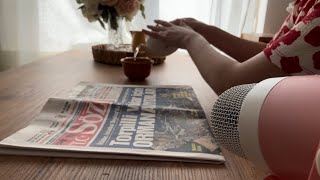 Asmr Newspaper Page Turning  no talking  asmrtürkçe asmr [upl. by Nil]